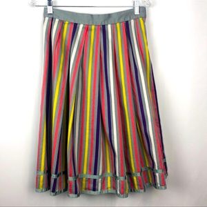 URBAN OUTFITTERS LUX gray and colorful striped a-line full